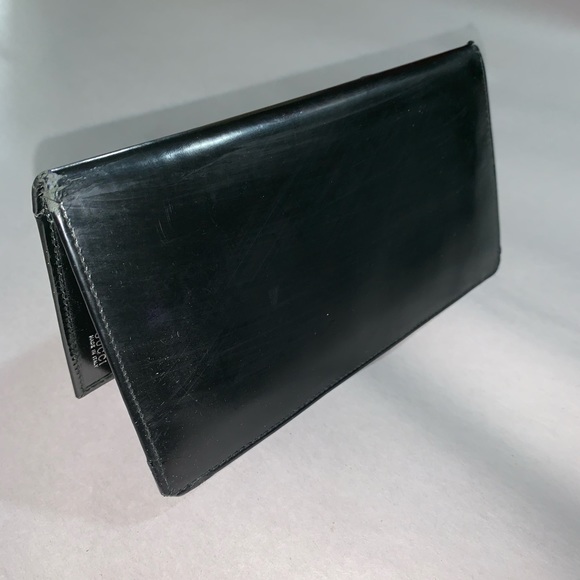 authentic GUCCI glazed calfskin CHECKBOOK wallet - Picture 4 of 8